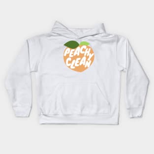 peachy clean peach Kids Hoodie